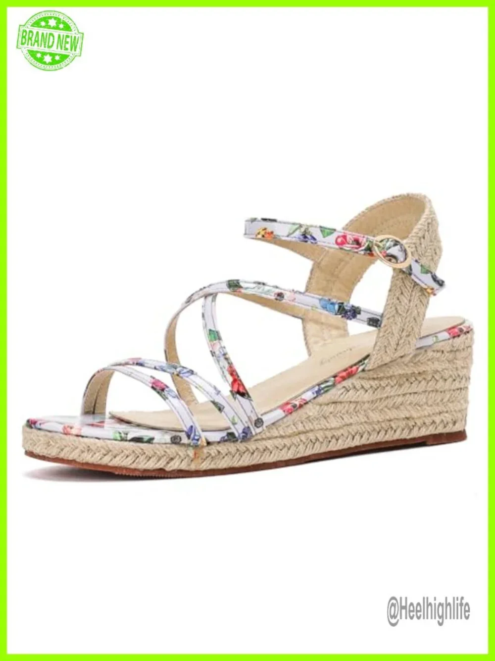 Women's Espadrilles Wedge Sandals Platform Open Toe Strappy Heels